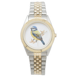 Golden Wheat und Blue Tit Armbanduhr