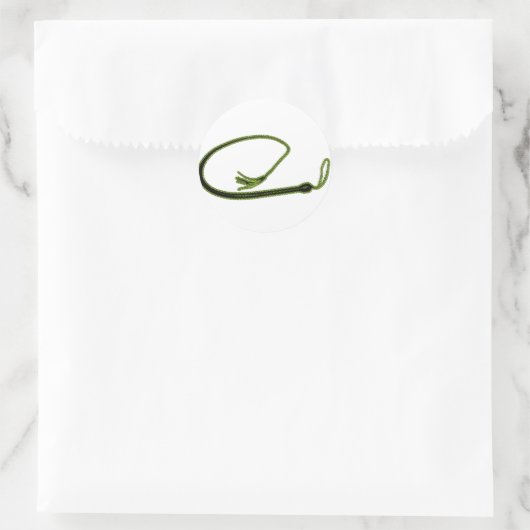 GOLDEN WHIP RUNDER AUFKLEBER (Tasche)