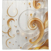 Golden Whirl Duschvorhang (Vorderseite)