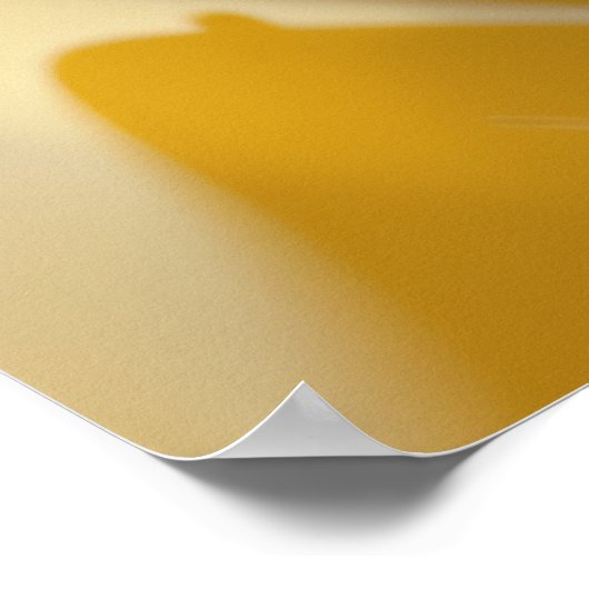 Golden Whirlwind Liquid Art Poster (Ecke)