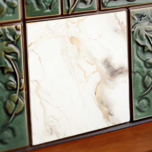 Golden Whisper Creme Marmortäuschung Fliese