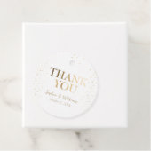 Golden & White Beautiful Elegante Wedding Vielen D Geschenkanhänger (Beispiel)