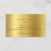 Golden White Python Skin Vip Business Card Visitenkarte (Rückseite)