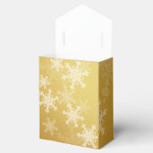 Golden White Snowflakes Minimalistisch Weihnachten Geschenkschachtel (Geöffnet)