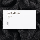 Golden & White Yang Visitenkarte