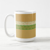Golden Wild Animal Fur Print Kaffeetasse (Links)