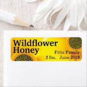 Golden Wildblume Floral Honey Jar (Insitu)