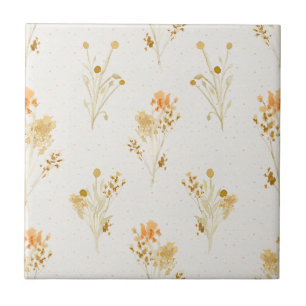 Golden Wildblumen Speckle Keramik Tile Fliese