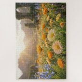 Golden Wildflowers at Sunrise – Cinematic Floral Puzzle (Vertikal)