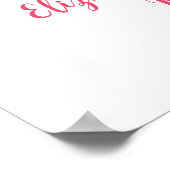 Golden Willkommensschild zum 50. Jubiläum Poster (Ecke)