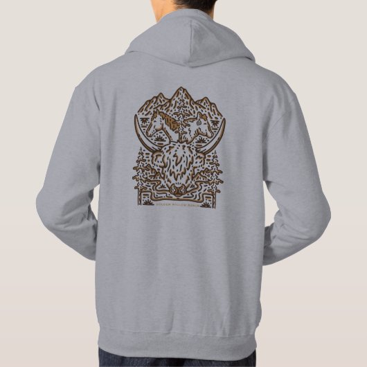 Golden Willow Ranch Hoodie - Gray (Rückseite)