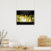 Golden Window Light and Shadows Poster (Küche)