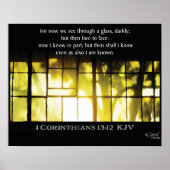 Golden Window Light and Shadows Poster (Vorne)