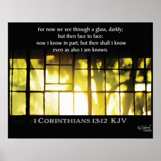 Golden Window Light and Shadows Poster (Vorne)