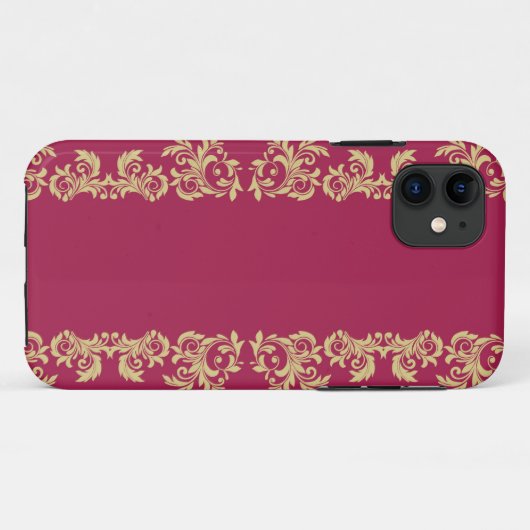 Golden Wine Wirbel Case-Mate iPhone Case (Rückseite (Horizontal))