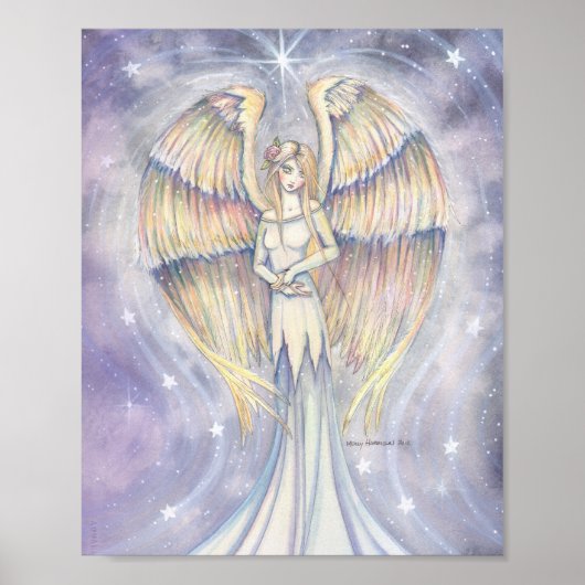 Golden Wing Angel Art Poster von Molly Harrison (Vorne)