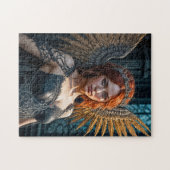 Golden Winged Dark Angel Queen Puzzle (Horizontal)