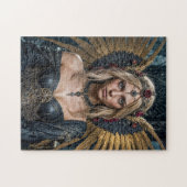 Golden Winged Dark Angel Queen Puzzle (Horizontal)