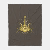 Golden Winged Guitar Fleecedecke (Vorderseite)