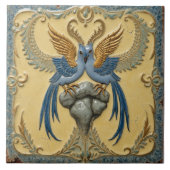 Golden-Winged Songbirds Fliese (Vorderseite)