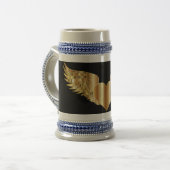 Golden Wings 22 oz Stein Bierglas (Vorderseite Links)