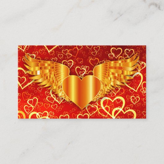 Golden Wings Business Card Visitenkarte (Vorderseite)