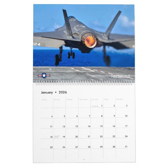 GOLDEN WINGS F-35B/C Blitze II Kalender (Jan 2026)