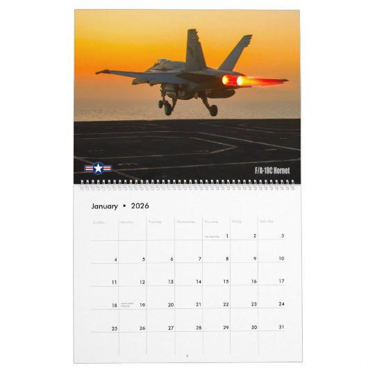 GOLDEN WINGS - F/A-18 Hornet Kalender (Jan 2026)