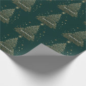 “Golden Winter Grace” Geschenkpapier (Ecke)