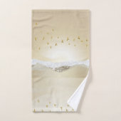 Golden Winter Sunset Berg Reflektion im Wasser Badhandtuch Set (Handtuch)