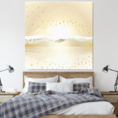 Golden Winter Sunset Berg Reflektion im Wasser Leinwanddruck (Insitu (Schlafzimmer))