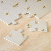 Golden Winter Sunset Berg Reflektion im Wasser Puzzle (Seite)