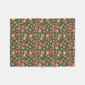 Golden Winter Sweet Snowfall Candy Cane Fleecedecke (Vorderseite (Horizontal))