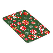 Golden Winter Sweet Snowfall Candy Cane Magnet (Rechte Seite)