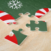 Golden Winter Sweet Snowfall Candy Cane Puzzle (Seite)