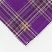 Golden Winter Tartan Fleecedecke (Ecke)