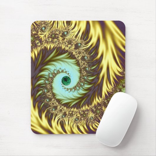 Golden Wirbel Mousepad (Mit Mouse)
