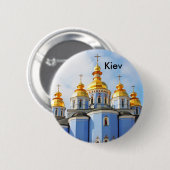 Golden wird in von der Kathedrale in Kiew, Kiew Button (Vorne & Hinten)