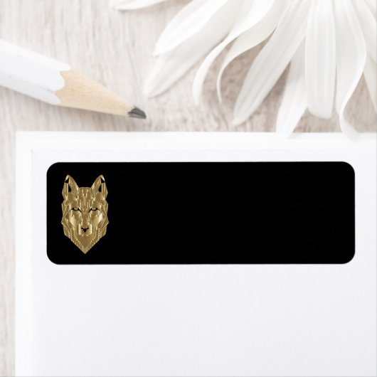 Golden Wolf Address Labels (Insitu)