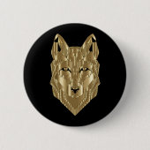 Golden Wolf Button (Vorderseite)