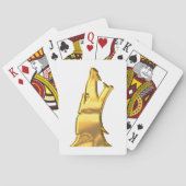Golden Wolf Der weiße Poker spielt Karten Spielkarten (Rückseite)