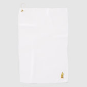 Golden Wolf Golfhandtuch (Vorderseite)