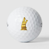 Golden Wolf Head Callaway Warbird Golfbälle 3 pk (Vorderseite)