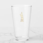 Golden Wolf Head Glaswäscher Glas (Rückseite)