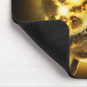 Golden Wolf Mousepad (Ecke)