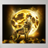 Golden Wolf Poster (Vorne)
