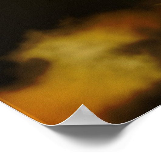 Golden Wolf Poster (Ecke)