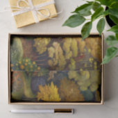 Golden Woodland Garden Stream Decoupage Seidenpapier (Geschenk)