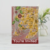 Golden Woods Einladung (Stehend Vorderseite)