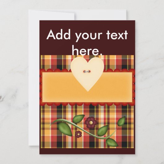 Golden Woods Einladung (Rückseite)